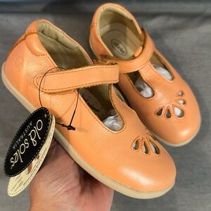 Old Soles Toddler Girls Mary Jane’s in coral metallic size 29 / US 12 NWT